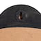 Hello Honey® 27" Black Round Scalloped Wood Wall Mirror